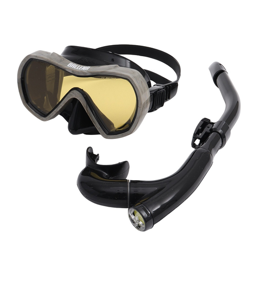 アクア（AQA）マスク スノーケル バレナソフト&カナールフレックススペシャル 2点セット KZ-9109 ST/GY