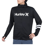 ハーレー（HURLEY）ラッシュガード 長袖 フルジップ ジャケット MRG2310037-BLK 速乾 UVカット