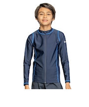 ナイキ(NIKE)ジュニア ラッシュガード ボーイズ 男の子 長袖ジップ ハイドロガード 120~170cm 1991092-010