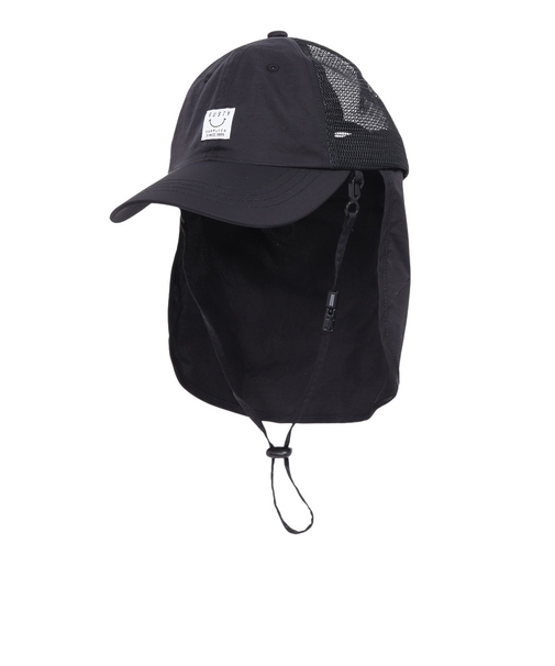 ラスティ（RUSTY）ジュニア 帽子 メッシュ キャップ UVカット 日焼け防止 カバー取り外し サイズ調整 963902BLK