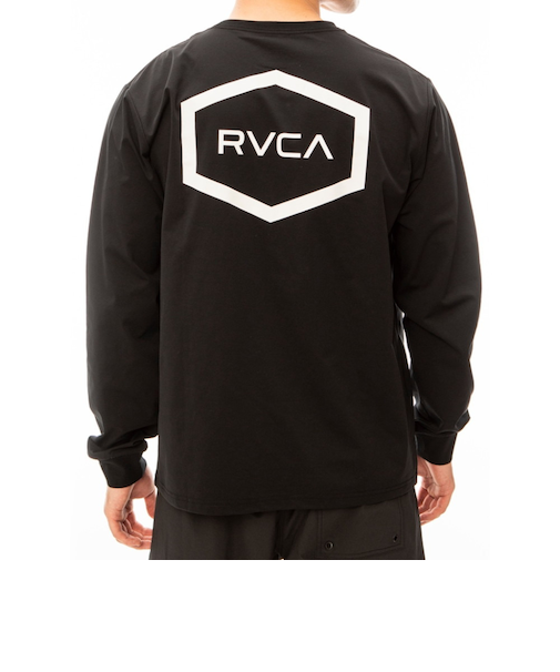 ルーカ（RVCA）ラッシュガード 長袖 HEX SURF LS BE041801 BLK
