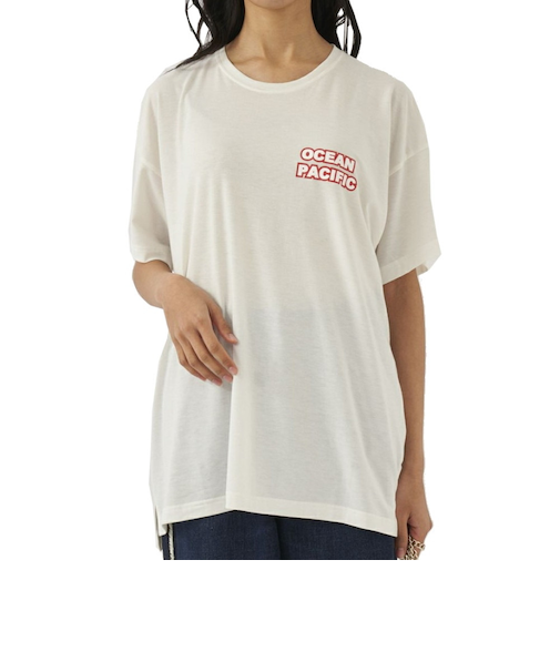 オーシャンパシフィック（Ocean Pacific）ラッシュガード 半袖 Tシャツ ハイブリット 水陸両用 体型カバー ホワイト 522495-WHT