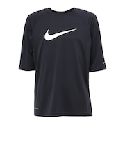 ナイキ（NIKE）ジュニア ラッシュガード ソリッド半袖ハイドロガード UVカット 130～160cm NESSD828-N001