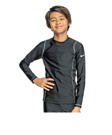 ナイキ（NIKE）ジュニア ラッシュガード ボーイズ 長袖 ハイドロガード 男の子 120～170cm 1991091-018