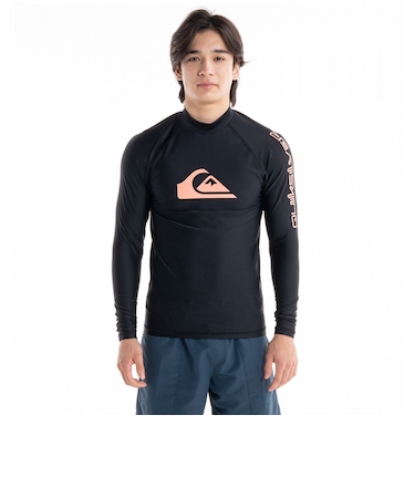 クイックシルバー（Quiksilver）ラッシュガード 長袖 UVカット UPF50+ 水陸両用 ALL TIME LR QLY231021 BLK2 ブラッ…