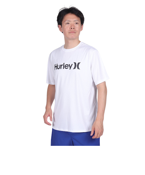 ハーレー（HURLEY）ラッシュガード 半袖 ワンアンドオンリー Tシャツ MRG2310032-WHT