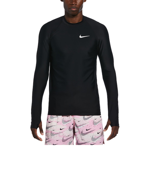 ナイキ（NIKE）ラッシュガード 長袖 ホワイトウォーター ハイドロガード NESSE473-N001 速乾 UVカット