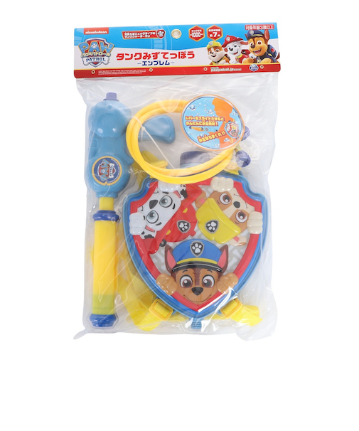水鉄砲 おもちゃ 水遊び タンク型ウォーターガン パウ・パトロール タンクみずてっぽう エンブレム