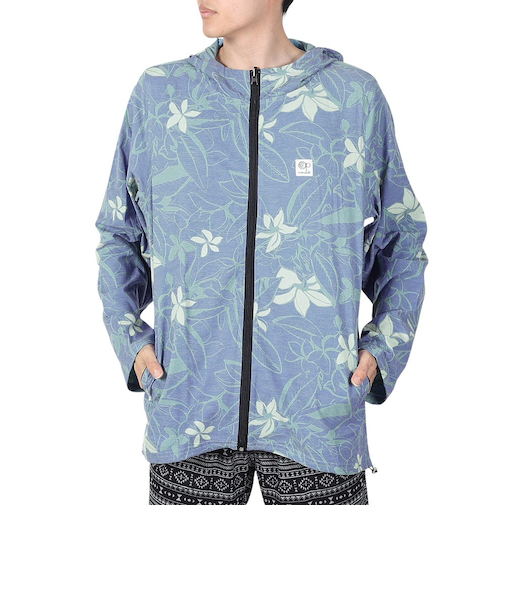 オーシャンパシフィック（Ocean Pacific）ラッシュガード 長袖 リバーシブル UVパーカー 大きいサイズ 5144662BLU