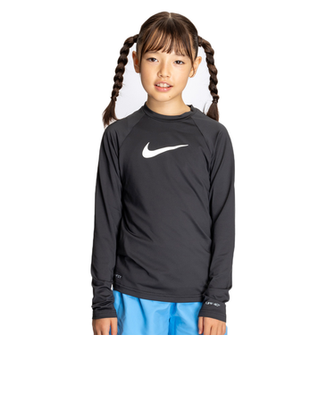 ナイキ（NIKE）ラッシュガード ガールズ ソリッド 長袖 ハイドロガード NESSD743-N006
