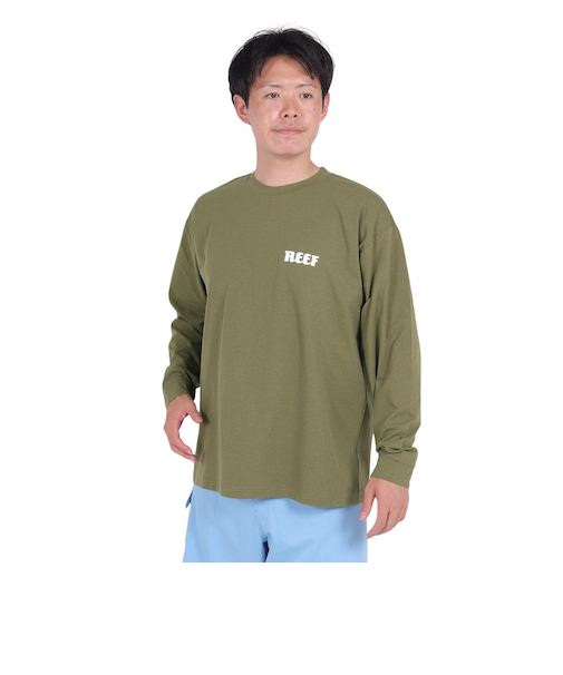 リーフ（REEF）ラッシュガード 長袖 ロゴ ラッシュ長袖Tシャツ RFTEM2320-OLV