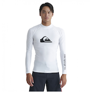クイックシルバー（Quiksilver）ラッシュガード 長袖 UVカット 速乾 ALL TIME LR 24SP QLY241021 WHT