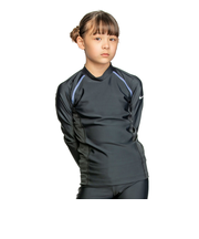 ナイキ（NIKE）ジュニア ラッシュガード ガールズ 女の子 長袖 ハイドロガード 120~170cm 1991084-012
