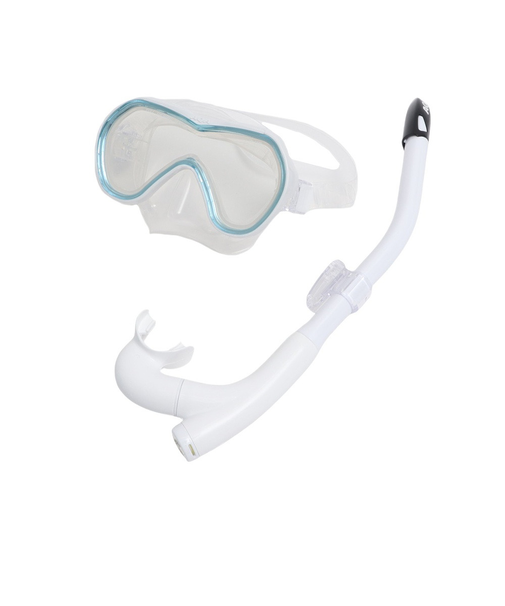 アクア（AQA）マスク スノーケル オルカソフト&カナールフレックススペシャル 2点セット KZ-9108 WT