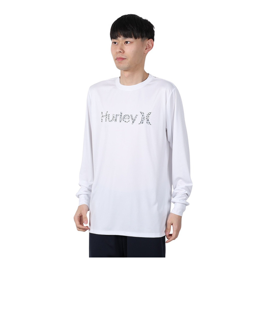 ハーレー(HURLEY)ラッシュガード RASH LEO OAO 長袖Tシャツ 24 MRG2411029-WHT
