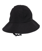 風で飛ばない ツバ広ハット WUV 04 BK