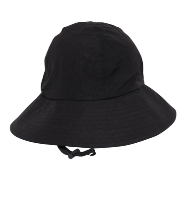 風で飛ばない ツバ広ハット WUV 04 BK