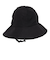風で飛ばない ツバ広ハット WUV 04 BK
