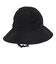 風で飛ばない ツバ広ハット WUV 04 BK