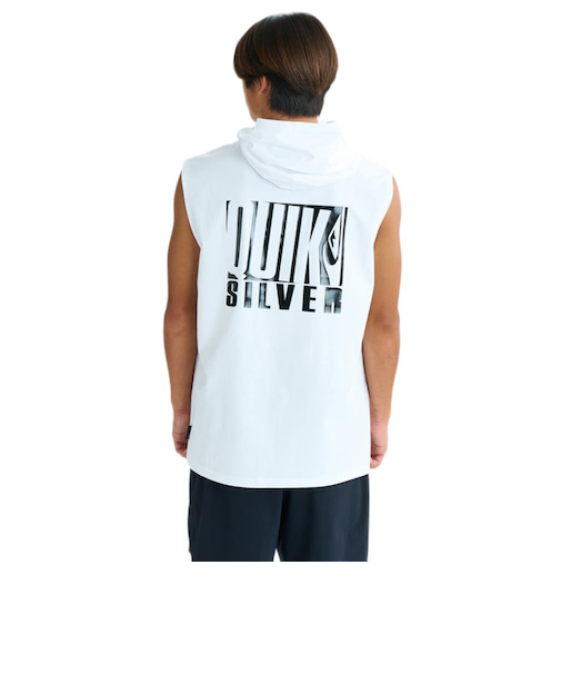 クイックシルバー（Quiksilver）ラッシュガード DROP BOX フード ノースリーブ 25SUQLY252003WHT