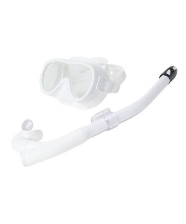 アクア（AQA）シュノーケル スノーケル 2点セット KZ-9110 WT