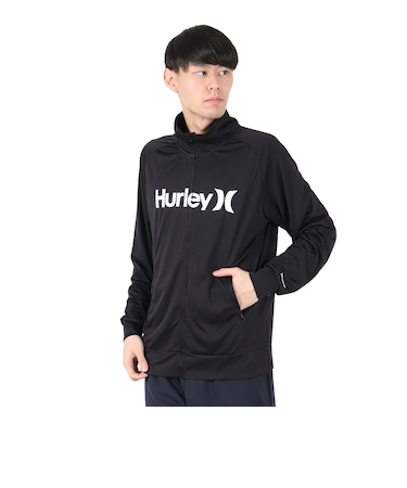 ハーレー（HURLEY）長袖 ファントム ラッシュガード ワンアンドオンリー フルジップ ジャケット MSRG251012-BLK