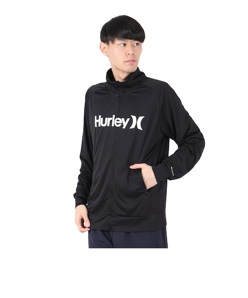 ハーレー（HURLEY）長袖 ファントム ラッシュガード ワンアンドオンリー フルジップ ジャケット MSRG251012-BLK