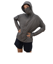 リュウナ（Ryuna）ラッシュガード 長袖 ツバ付きUVパーカー RHP T WGY LL