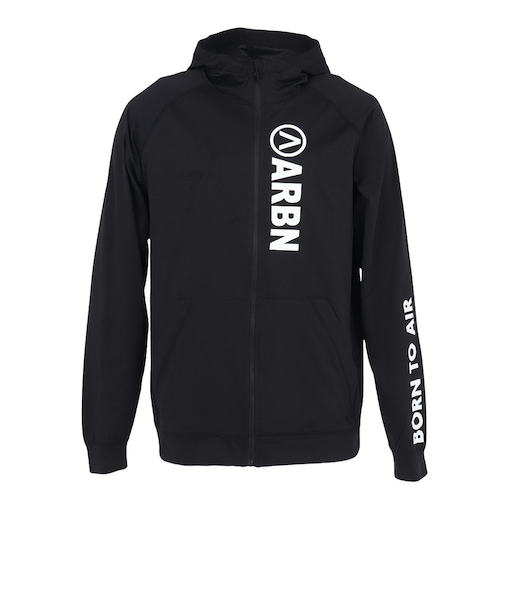 エアボーン（ARBN）ラッシュガード 長袖 フーディー 水陸両用 AB25SSM-APP901BLK