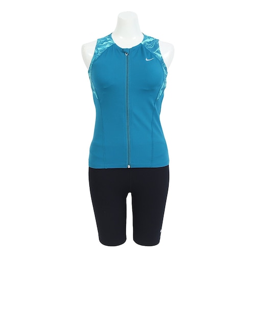 ナイキ（NIKE）水着 レディース 水泳 ノースリジップ付きセパレーツ ターコイズ M-LLサイズ 2993152-023