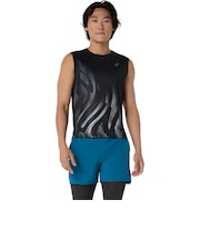 アシックス（ASICS）ランニンググラフィックスリーブレスシャツ 2011D486.001