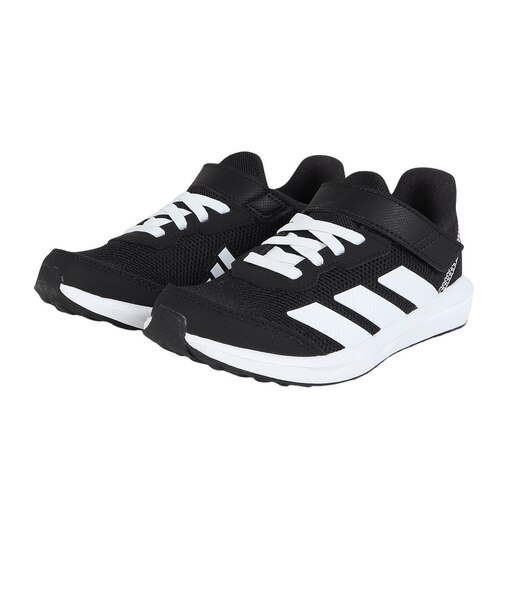 アディダス（adidas）ジュニア スポーツシューズ ベルクロ ベルト付き スニーカー ファイト EL K ブラック ホワイト NSZ68-JQ9517 シュ…