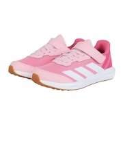 アディダス（adidas）ジュニア スポーツシューズ ベルクロ ベルト付き スニーカー ファイト EL K ピンク ホワイト NSZ68-JQ9516 シューズ