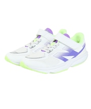 ニューバランス（new balance）ジュニア ベルクロスニーカー フラッシュ v7 H&L バンジーレース ホワイト PFLSJ5PC M