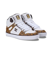 ディーシーシューズ（DC SHOES）スニーカー ボーダーシューズ ピュア ハイトップ SE SN ホワイト ブラウン 26SPDM261303WBG スポー…