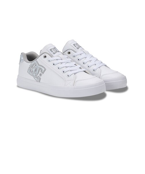 ディーシーシューズ（DC SHOES）スニーカー ボーダーシューズ ウィメンズ チェルシー プラス SE SN ホワイト シルバー 26SPDW261301S…