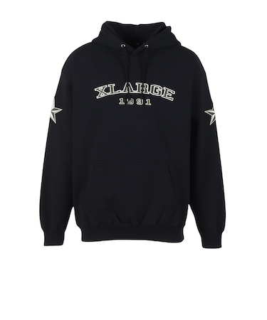 エクストララージ（XLARGE）1991 フーデッド スウェットシャツ 101254012017-BLACK