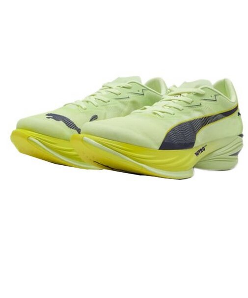 プーマ（PUMA）ランニングシューズ トレーニングシューズ 部活 ファストアール ニトロ エリート 3 フラッシュグリーン 31206007 スポーツ シューズ