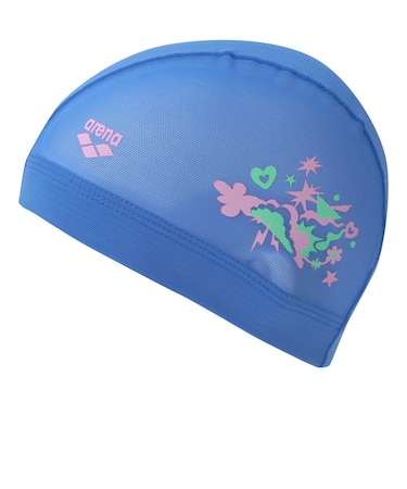 アリーナ（ARENA）スイムキャップ 水泳 メッシュキャップ 公式大会可 青×ピンク M-Lサイズ AS6SSC55U BLPK
