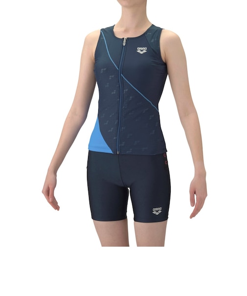 アリーナ（ARENA）フィットネス水着 レディース 水泳 フィットネスセパレーツ カバーバック AS6SWF45L NVNV