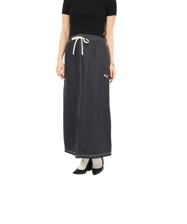 プーマ（PUMA）エレベーテッド デニムライク スカート 693764 01 BLK