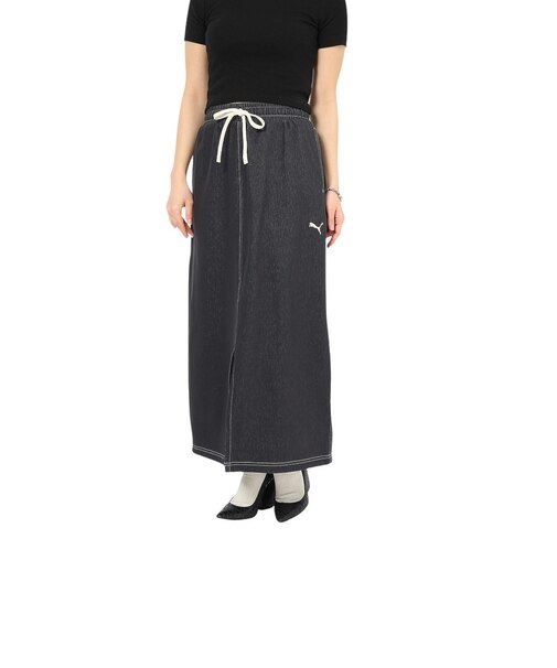プーマ（PUMA）エレベーテッド デニムライク スカート 693764 01 BLK
