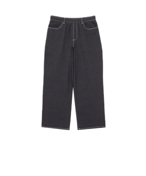 プーマ（PUMA）ESS エレベーテッド デニムライク パンツ 693737 01 BLK