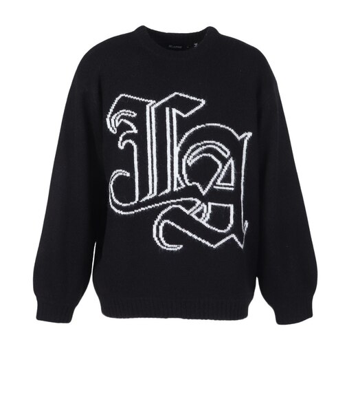 エクストララージ（XLARGE）OLD ENGLISH モヘア ニットセーター 01254015003-BLACK