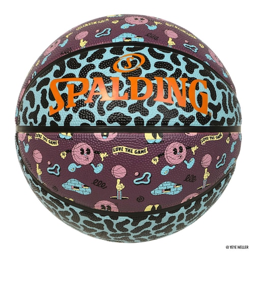 スポルディング（SPALDING）バスケットボール 7号球 イェイェ ストリート ターコイズ 7 85-472J