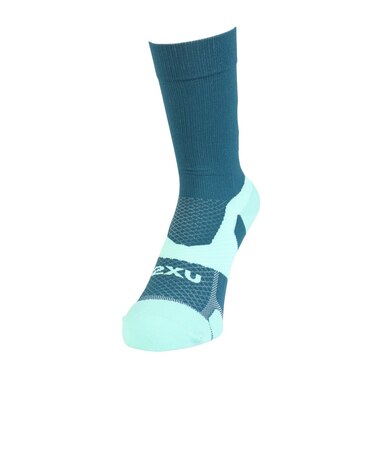 ツー・タイムズ・ユー（2XU）ランニングソックス 靴下 ヴェクターライトクッションクルーソックス UA7005E-MAJ/JLM