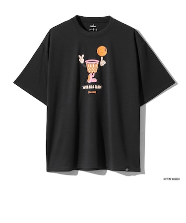 スポルディング（SPALDING）バスケットボールウェア Tシャツ イェイェ ウィン アズ ア チーム BK SMT26003YBK