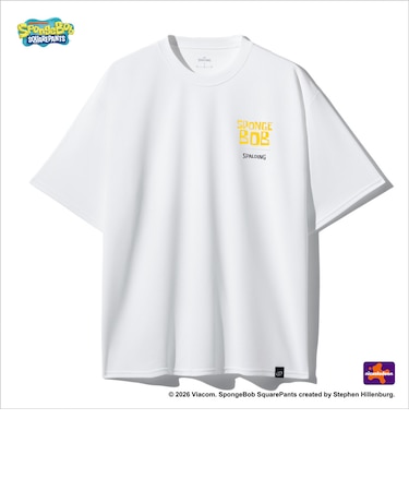 スポルディング（SPALDING）バスケットボールウェア Tシャツ スポンジボブ カートゥーン SMT26033SWH