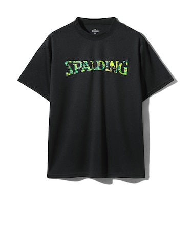 スポルディング（SPALDING）バスケットボールウェア ジュニア 半袖Tシャツ グラフィティ ロゴ SJT26060BK