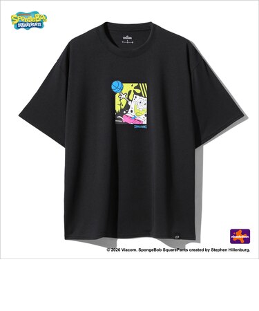 スポルディング（SPALDING）バスケットボールウェア 半袖Tシャツ スポンジボブ マイアミナイス SMT26030SBK